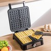 UVFAST Waffles Maker Waffle Iron, 4 Belgian Square Waffle Maker,