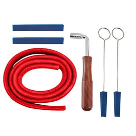 JZK 6 x Piano Tuning Hammer Tuning Tool, Tuning Key Hammer, Temperament Strip and Mute Kit for Piano DIY Mounting Kit