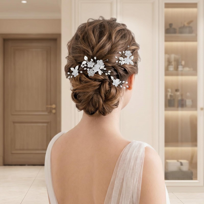 5 Pcs Wedding Hair Accessories Brides Prom Hair pieces