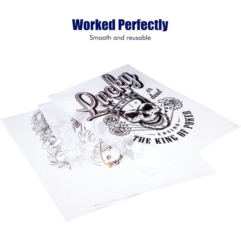 BIOMASER Tattoo Transfer Paper, 35 Sheets Tattoo Stencil Paper for