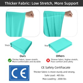 PRIOR FITNESS 9 Yards Aerial Silks Starter Kit Solid Color Hammock Set with Hardware & Guide for All Levels of Aerial Yoga Practice and Acrobatic Flying For Adults…