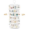 TANOSAN 6 Tier Rotating Earring Holder Organizer Stand Adjustable Plastic