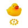 24 x Bath Duck 5 cm, Classic Squeaky Duck for