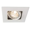 Qazqa - Modern Square Recessed Spotlight, White, Swivelling and Tilting