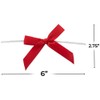 Fun Express Red Twist Tie Satin Bows