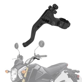 IUVWISN Motorcycle Short Stunt Clutch Lever 22mm 7/8" Labor Saving Clutch Levers Adjustable CNC for Grom Dirt Pit Bike Enduro Motocross Supermoto Street Sport Bike Dual Sport Black