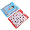 2pcs Chinese English Phonics Posters Multipurpose Fun Early Education Self