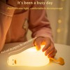 BOATHOG Lying Flat Duck Night Light,Three Level Dimmable Touch Control