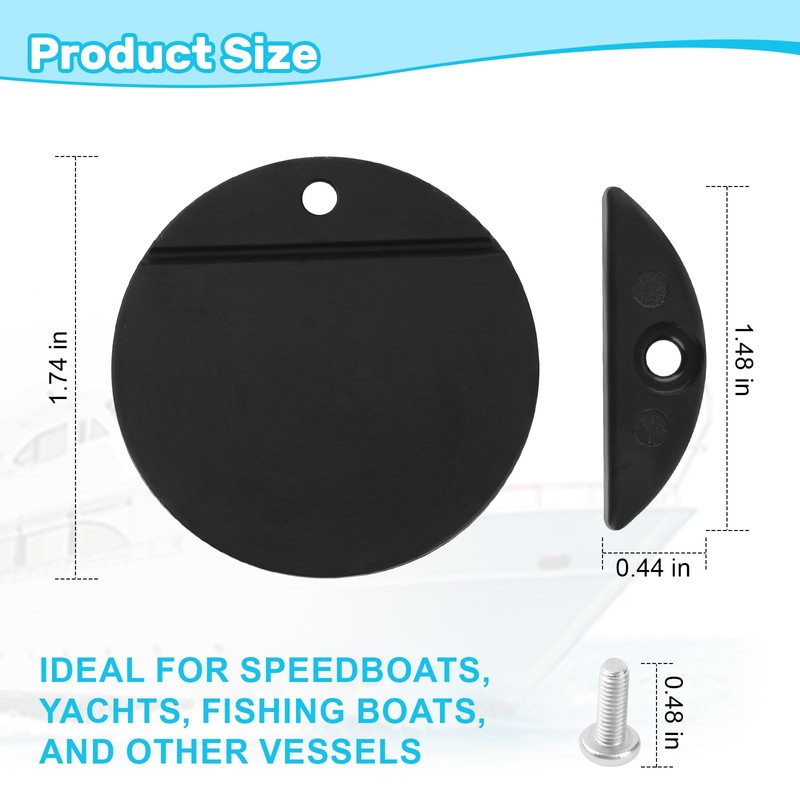 LJB Boat Scupper Flapper Replacement Kit for FSRK-3-DP TH Mar-ine