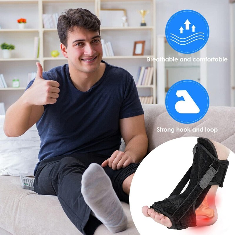Plantar Fasciitis Night Splint Foot Drop Orthotic Brace Night Time