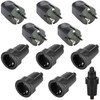 5 Pairs Schuko Plug Coupling, 250 V 16 A IP54