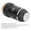 Microscope Objective Lens, 100X Magnification Lens Fine Workmanship 20.2mm Interface