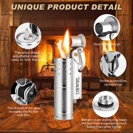 Pressure-Relief/Cool Lighter, Wheel Kerosene Lighter, Reusable Windproof Trench Lighter, Vintage Fine Copper Lighter, Classic Brass Lighter, Unique Birthday Gifts