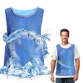 Cooling Vest for Men Women,PVA Evaporative Adjustable Breathable Mesh Ice Vest for Hot Weather Use,Summer Cooling Jacket for for Outdoor Work,Fishing,Cycling,Running,Gardening,Motorcycle
