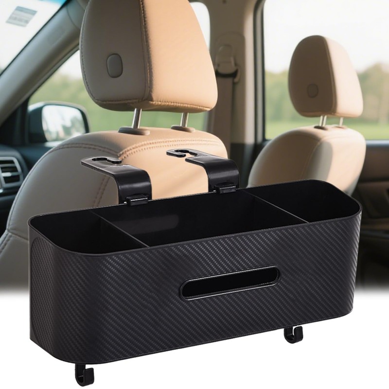 Multifunctional Car Seat Back Storage Box,Tissue Box for Car |