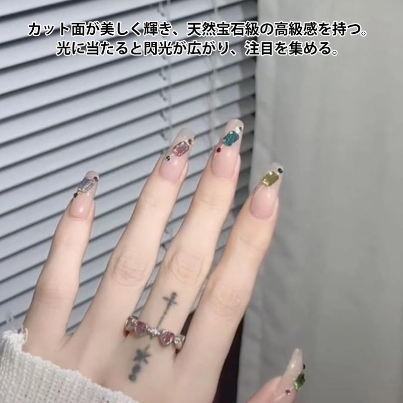 CHENLONB ラインストーン ネイルパーツ 30個セット キラキラ 3D ネイルラインストーン デコレーション DIY デコ用