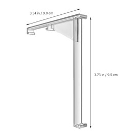 WOONEKY 4pcs Transparent Valance Clips for Vertical Blinds Sturdy Plastic Blind Replacement Clips Easy Installation Curtain Fixation for Offices Hotels and More