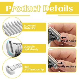 DILYUPE 4 Pieces Intimate Skin Protector and 3mm Body Comb for O Blade QP2734 QP2824 QP2520 QP2530 QP6551 QP6530 Hybrid Electric Trimmer Attachments Accessories