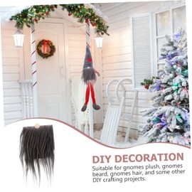 VILLFUL DIY Gnome Beard Set 12 Pre-Cut Faux Fur Beards for Handmade Gnome Dolls for Christmas Crafting and Decorations