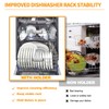 Atgestore Upgraded MEG62279201 Dishwasher Lower Rack Holder Replacement Parts for