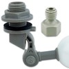 Finerfilters Adjustable Float Valve 1/4" for Reverse Osmosis, Aquariums, Hydroponics,