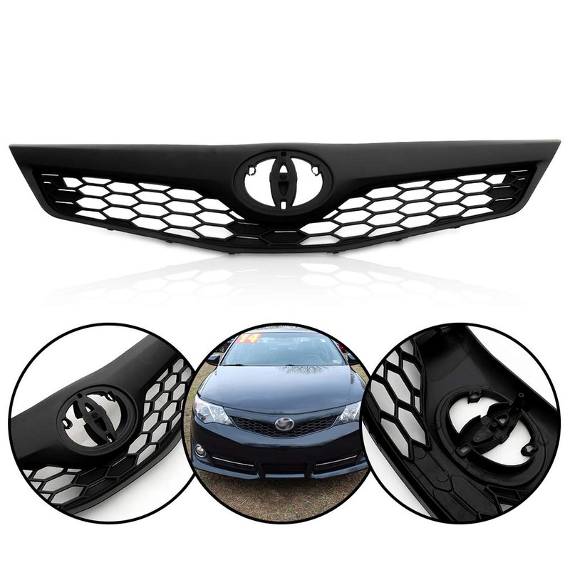 G-PLUS Front Upper Bumper Hood Grill Grille Assembly Compatible with