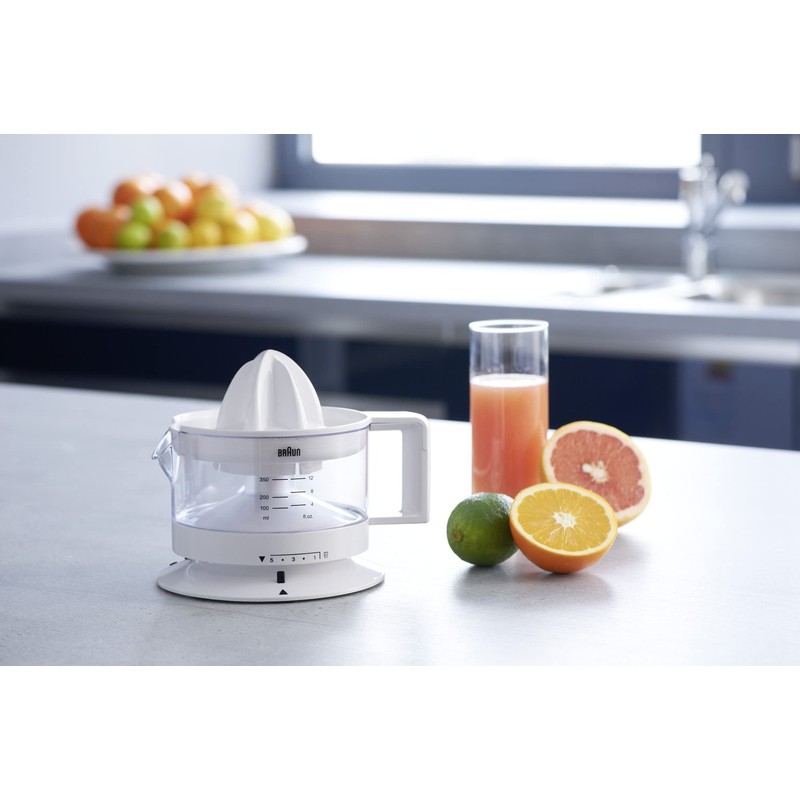 Braun CJ3000 Electric Citrus Press, 350 ml bowl with scale,