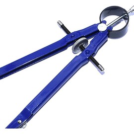 Ojanoot Professional Compass for Geometry, 9.6''Metal Compass, Math Compass, Precision Geometry Protractor Drafting Compass with Extra Lead Refills for Kids and Adults for School Woodworking