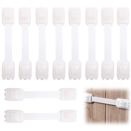 10 Pack Child Safety Cabinet Lock, No Drilling Required – Non-Marking Installation for Toilet Refrigerator Cabinet Safety in Home Office