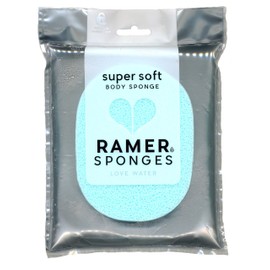 Ramer Shower Sponge - Super Soft Body Sponge Small (Mint)
