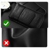 Woodten watch case holds 1 watch case. Thick, soft material