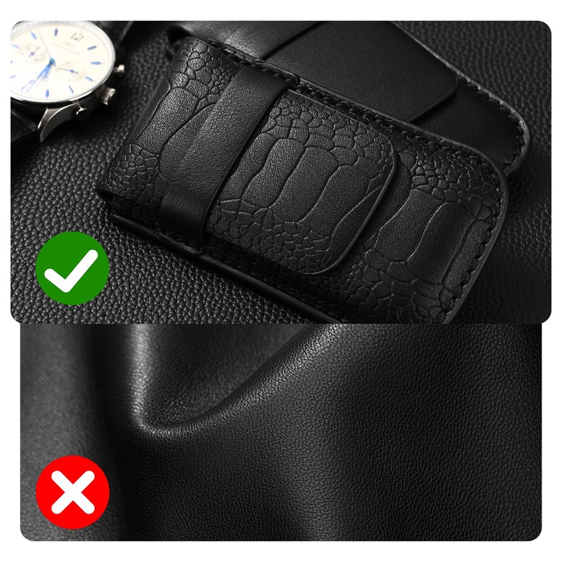 Woodten watch case holds 1 watch case. Thick, soft material