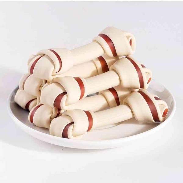 UrbanX Rawhide Free Dog Bones, 4" Real Chicken Wrapped Dog