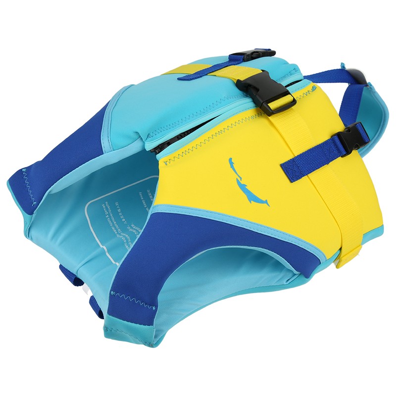 Neoprene Blue Yellow Summer Children Life Jacket Fin Buoyancy Floating
