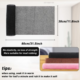 QOPAHI Enlarged African Net Sponge, African Exfoliating Net 2 in 1 Body Shower Scrubber Nylon Back Scrubber Exfoliating Bath African Sponge Skin Smoother for Daily Use, 80×30cm(Black+Brown+Pink)