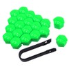 QitinDasen 20 Pieces 17 mm Car Wheel Nut Covers, Universal