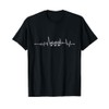 ASL Heartbeat American Sign Language Deaf Deaf Community Tee T-Shirt