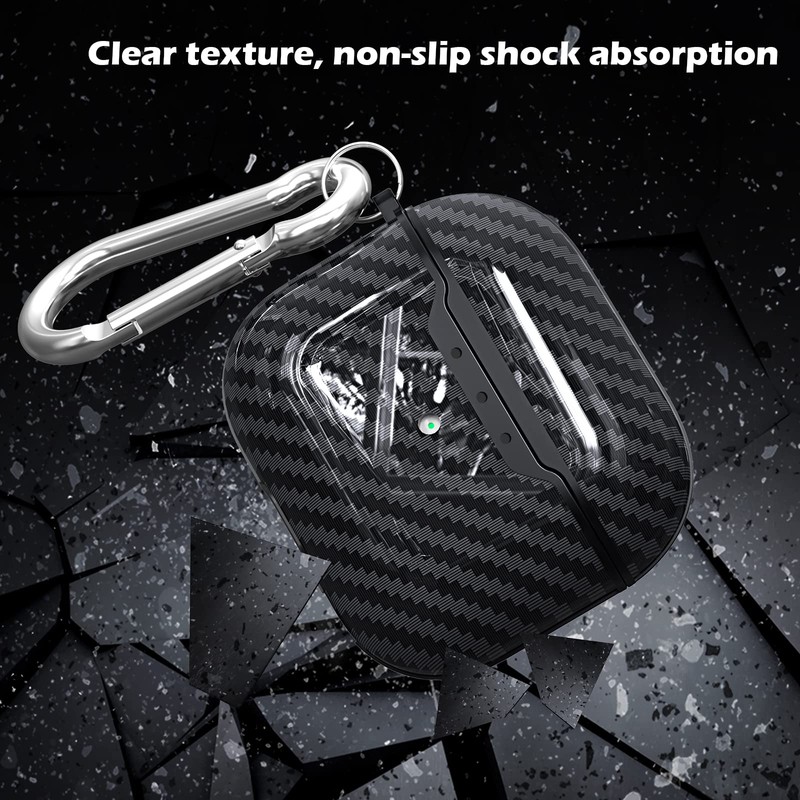 AKABEILA Case for AirPods 3 2021 Case Cover with Carabiner