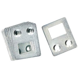 KOTARBAU Cabinet Hanger, Various Sizes and Shapes, Cabinet Hanger, Furniture Hanger, Bed Fitting, Galvanised Furniture Hanger, Silver Flat Connector (25)