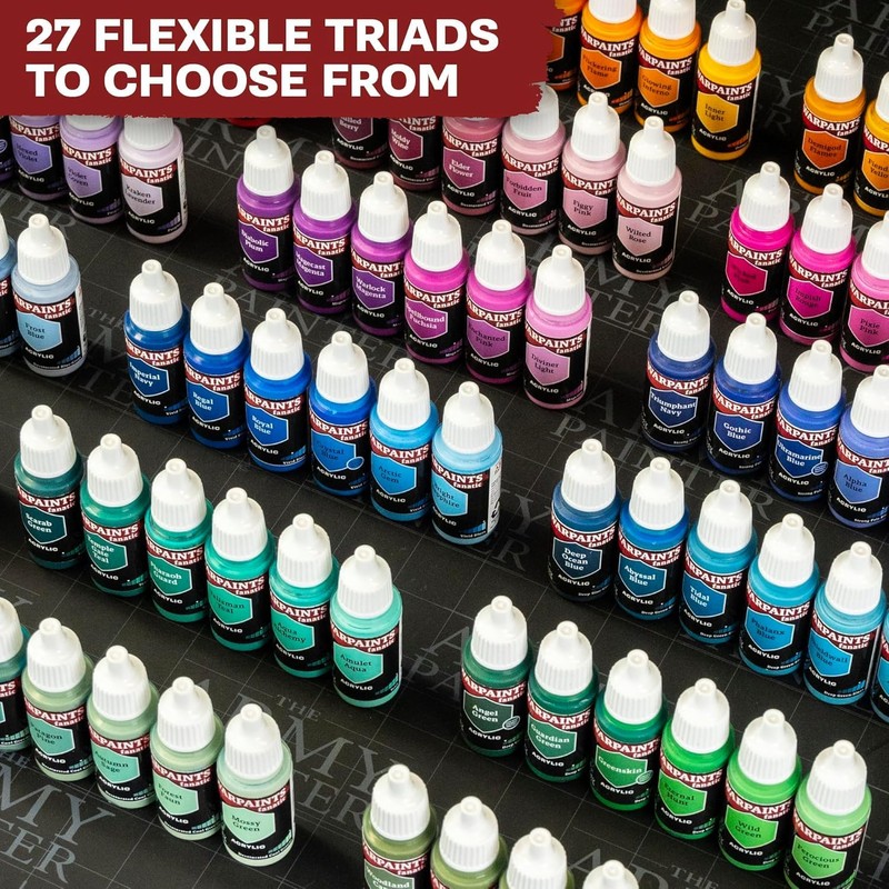 The Army Painter, Warpaints Flexible Triad PLUS+: Black & Greys,