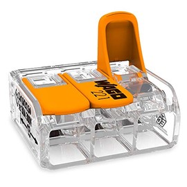 WAGO | Conector de Empalme Eléctrico de Palanca - Pack de 30 pz - Conexión Segura de 3 Polos 221-613