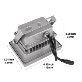 UQISOVI Night Vision IR Illuminators 940nm Invisible 6-LEDs Infrared Light IP65 Water-Resistant Outdoor Floodlight for Security Cameras (940nm IR, 15° Angle for 16mm Lens)