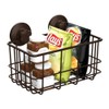 SANNO Suction Cup Shower Caddy Basket for Shampoo Combo Organizer