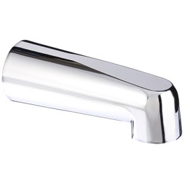 EZ-FLO 7 Inch Slide-On Bath Tub Spout with Set Screw, Chrome, 15076