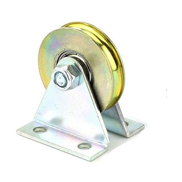 feedal 38mm L Groove Wheel Heavy Duty Steel Roller Barn