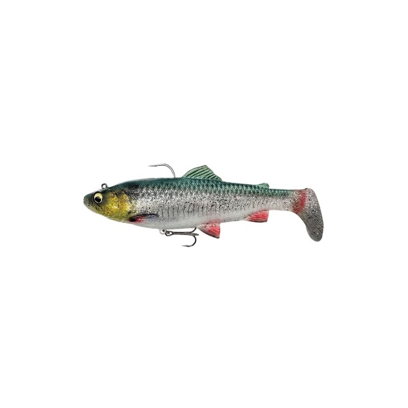 Savage Gear 4D Trout Rattle Shad Fishing Hook (Green Silver-12.5cm-35g)