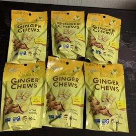 Prince of Peace 6x Prince of Peace LEMON Ginger Chews - 2 Oz 14 Pieces Each (84 Total)