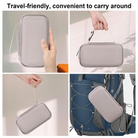 BOVKE Hard Travel Speaker Case for Bose New SoundLink Flex Speaker (2nd Gen) / Bose SoundLink Flex Bluetooth Portable Speaker, Mesh Pocket for Bose Speaker Charger, Charging Cables, Sandstone