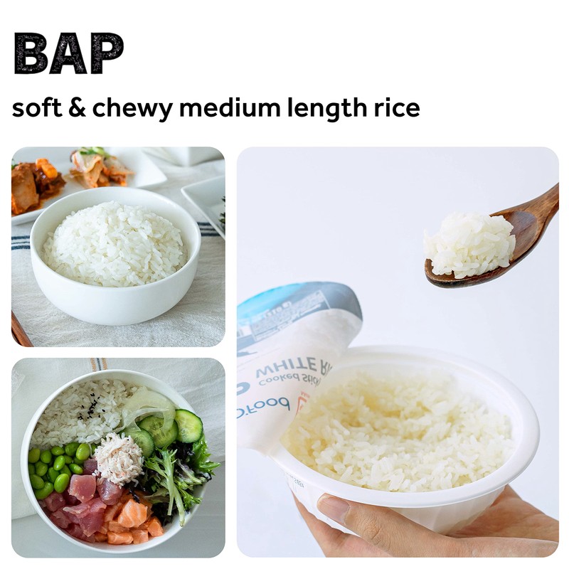 Chung Jung One O'Food BAP, Instant Cooked Sticky White Rice,