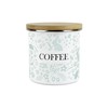 Purely Home Wild Rabbits Green Coffee Storage Canister - White
